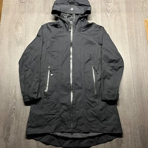 Lululemon Size 6 Womens Black Full Zip Hooded Zip Pocket Windproof Rain Coat - Picture 1 of 14