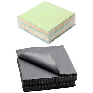100 pièces écran de téléphone 5,12 pouces tissu propre lunettes microfibre appareil photo objectif nettoyage - Photo 1 sur 14