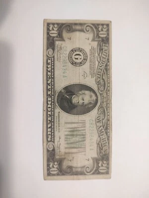 1934 series A 20 dollar bill Jackson G 7 D Rare Washington D.C. Federal Reserve - Image 1 of 4