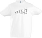 Golf Evolution Jungen T-Shirt Charles Mensch Darwin Spieler Sport Training Spaß