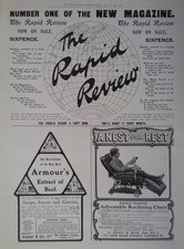 1904 ADVERT THE RAPID REVIEW MAGAZINE-ARMOUR'S EXTRACT OF BEEF-VINOLIA SOAP