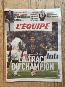 Journal L’Equipe N°25641 Du 28/10/2024 Félix Lebrun PSG OM Verstapen Mpetshi - Imagen 1 de 5