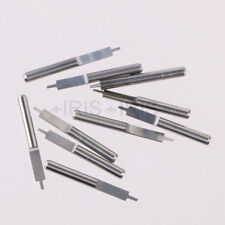 10Pcs Tungsten Steel 0.8mm Parallel Carbide CNC PCB Milling Cutter Bits Silver