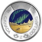 Pièce de 2 $ Canada 2017 Glow In The Dark Toonie danse des esprits - en circulation