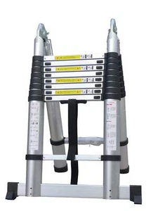 ECHELLE TELESCOPIQUE MULTIFONCTIONS EN ALUMINIUM DE 5.60M, 18 ECHELONS! - Imagen 1 de 5