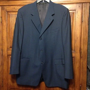 CANALI [ 13329/32 ] HERREN MARINEBLAUE WOLLMISCHUNG ANZUGJACKE - GR. 58 L - Bild 1 von 13