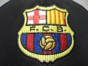 Futbol Club Barcelona Hat Black Adjustable Barca - Picture 1 of 8