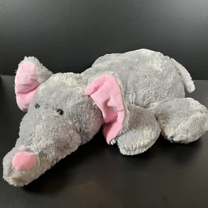 Dan Dee Elephant Plush Gray Pink Ears Stuffed Animal 26" Large Jumbo Shaggy - Picture 1 of 7