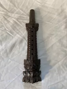 vintage Balinese hand made flute carved hardwood - Picture 1 of 9