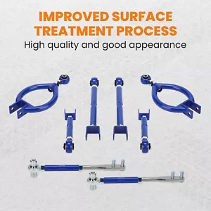 Adjustable Front Tension Rod Rear Camber Toe Traction Arms For Nissan 240sx S13 - Picture 1 of 11