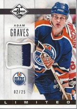 2012-13 Limited Materials Prime #LJAG Adam Graves Jersey /25 - NM-MT