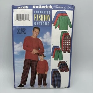 Butterick 5286, Men and Boys Pajamas Loungewear, XS-L Boys, S-XL Mens,  UNCUT - Picture 1 of 2