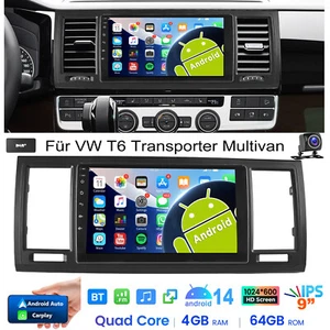 DAB+ KAM+ Android CarPlay Autoradio Für VW T6 Transporter Multivan GPS Navi WIFI - Bild 1 von 14