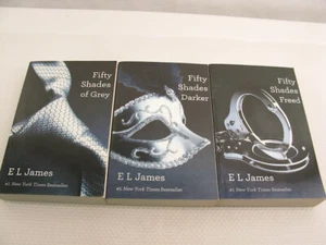 Fifty Shades of Grey Trilogy E L James 2011 TPB Romance BDSM Erotica Chick Lit - Picture 1 of 24