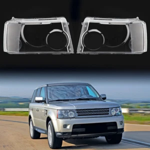 For 2005-2009 Land Rover Range Rover Sport Pair Headlight Headlamp Lens Covers - Picture 1 of 12