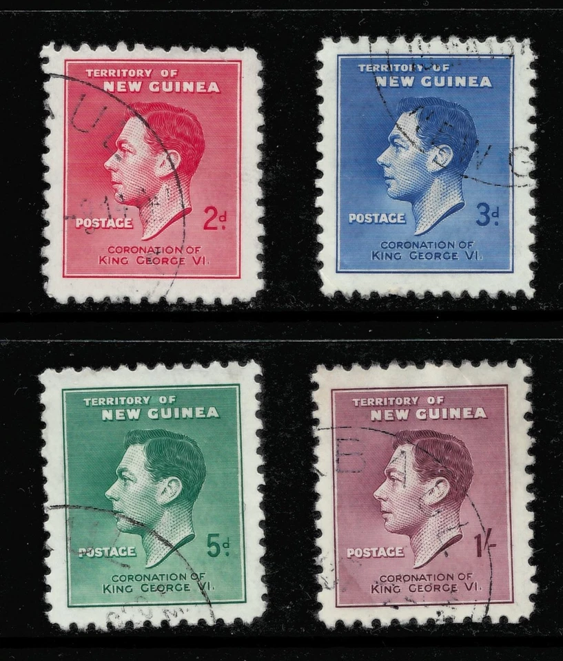 SELLOS DE CORONACIÓN 1937. NUEVA GUINEA SG208-211. BUENO/BUENO USADO. Foto 1 de 1