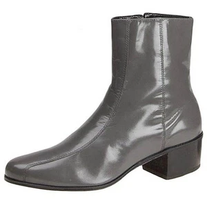 Florsheim Mens Duke Gray Ankle Boots Shoes 11 Extra Wide (E+, WW) BHFO 7646 - Picture 1 of 3