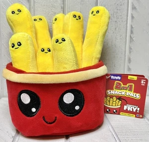PLOOFS Series 1 2 in 1 Snack Pals French Fries Plush Toy Removable Fry! NWT - Picture 1 of 6