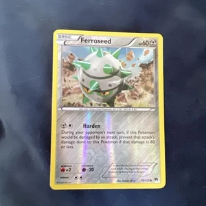 Ferroseed - 79/122 (Reverse Holo Foil) Common XY BREAKpoint Pokemon Card New - Picture 1 of 2
