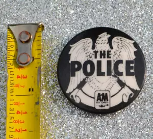 THE POLICE Raro De Colección 1978 A&M Records EE. UU. Botón Pinback Insignia Sting KBD DTK - Imagen 1 de 4