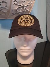 Versace Black Cap Gold Medusa Adjustable Pre-owned Great Condition