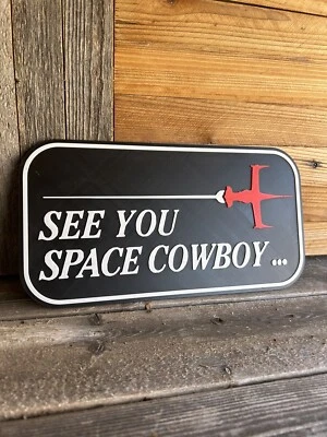 Letrero de vaquero Bebop | See You Space Cowboy | Decoración de pared | Anime | Manga Foto 1 de 4