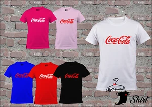 T-SHIRT 6 COLORI COCA COLA DA 0 A 14 ANNI IDEA REGALO SPEDIZIONE GRATIS - Imagen 1 de 7