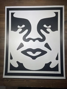 Shepard Fairey Obey Classic Icon Art Print Poster Signed 25 X 30 Andre The Giant - Picture 1 of 11