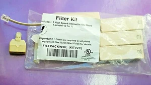 Filter Kit 4 High Speed Internet In-Line Filters Line Conditioner + 1 Adapter - Picture 1 of 6