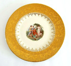 Victorian Angelica Kauffman Plate 9.75" Edgewood Royal China 22kt Gold