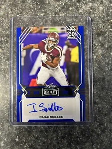 2022 Leaf Draft Auto Isaiah Spiller #BA-IS1 Rookie Auto RC BLUE - Picture 1 of 2