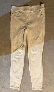Spanx Womens White Skinny Pull On Stretch Pants Size Medium Jeans Jeggings - Picture 1 of 11