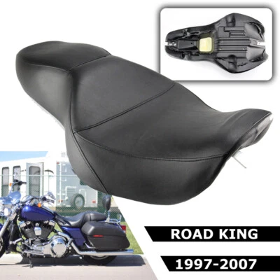 Asiento de pasajero 2-Up Low-Pro apto para Harley Touring Road King 99 1997-2007 Foto 1 de 4