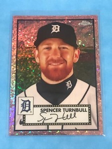 2021 Topps Chrome Platinum Anniversary Spencer Turnbull Rose Gold Refractor /75