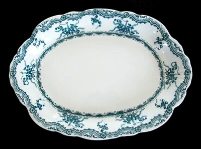 BAKER & CO. LTD. — антикварное синее декорированное блюдо — Великобритания — около 1893 г. - Изображение 1 из 4