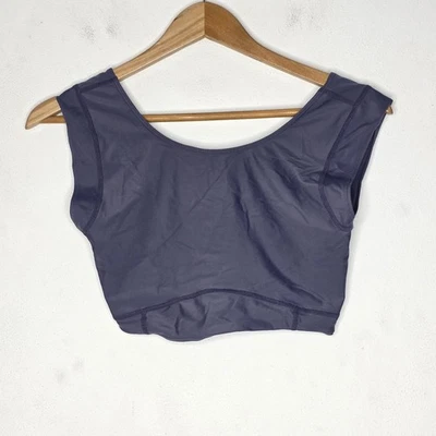 Free People Movement 紫色勺背瑜伽运动作物背心 S 码 — 第 1/3 张图片