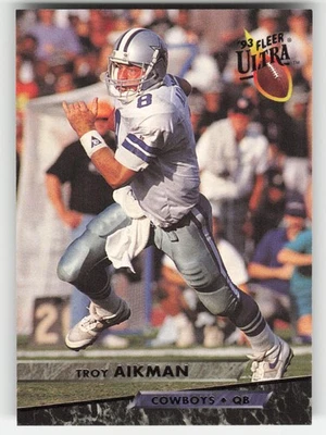 Troy Aikman, 1993 Ultra, #85, Dallas Cowboys, - Image 1 of 2