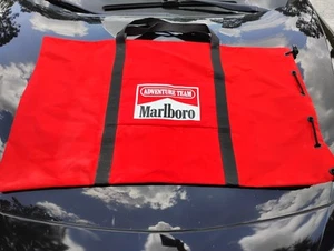 1990s Marlboro Adventure Team 36x23 Draw String Thick Canvas Baseball Bag - Picture 1 of 10