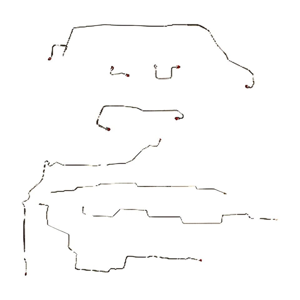 适用于庞蒂亚克 Aztek 2002-05 完整制动线 AWD AWABS-CBK0006SS-CPP — 第 1/2 张图片