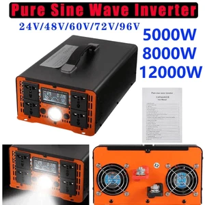 Pure Sine Wave Inverter 5000W 8000W DC 12V/24V/48V to AC 220V Power Inverter - Picture 1 of 22