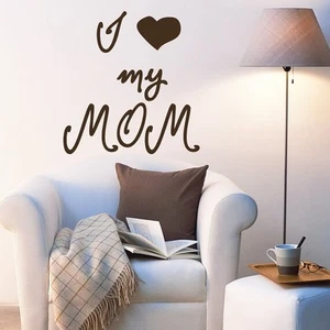 Quote I Love My Mom Mother's Day Vinyl Sticker Interior - Picture 1 of 2