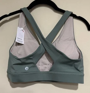 NWT Lululemon Size 6 Envital Bra B/C GREU Green $68 - Picture 1 of 4