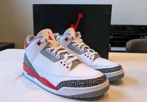 Muy Bonitas Nike Air Jordan 3 2022 Retro Rojo Fuego Hombres Talla 11.5 DN3707-160 4 5 1 - Imagen 1 de 17