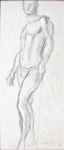 Leon Underwood [1890-1975] - 1922 - charcoal drawing - signed - Picture 1 of 2