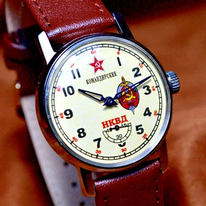 Soviet Wrist Watch Pobeda Komandirskie Vintage Watch Mens Death to Spies USSR - Picture 1 of 12