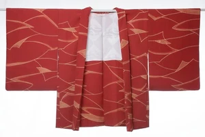 Antiguo vestido chaqueta HAORI vintage japonés kimono seda teñido/D054/625 - Imagen 1 de 7