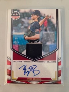 Tyler Bremner Patch Auto Gold 8/10 2025 Panini Stars and Stripes Baseball - Picture 1 of 1