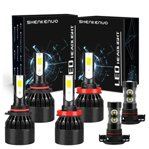 For Chevy Silverado 1500 2007-2015 LED Headlights Combo High Low Beam+Fog Lights - Picture 1 of 12