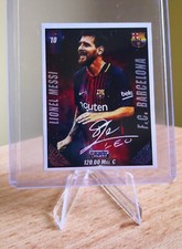 MESSI SIGNED card autographed UEFA CL 2017/18 Barcelona Plivac NO Panini RARE