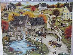 Puzzle 18" x 24" 550 Piece Ann Stookey Art Sugar Creek Mill 1800s Scene Complete - Picture 1 of 5